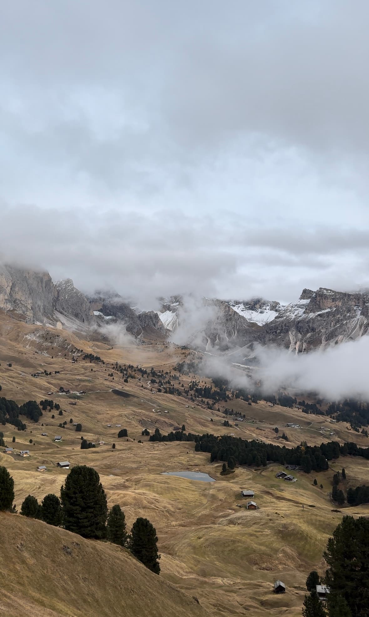 seceda valley peak view from mount pic hike dolomites italy