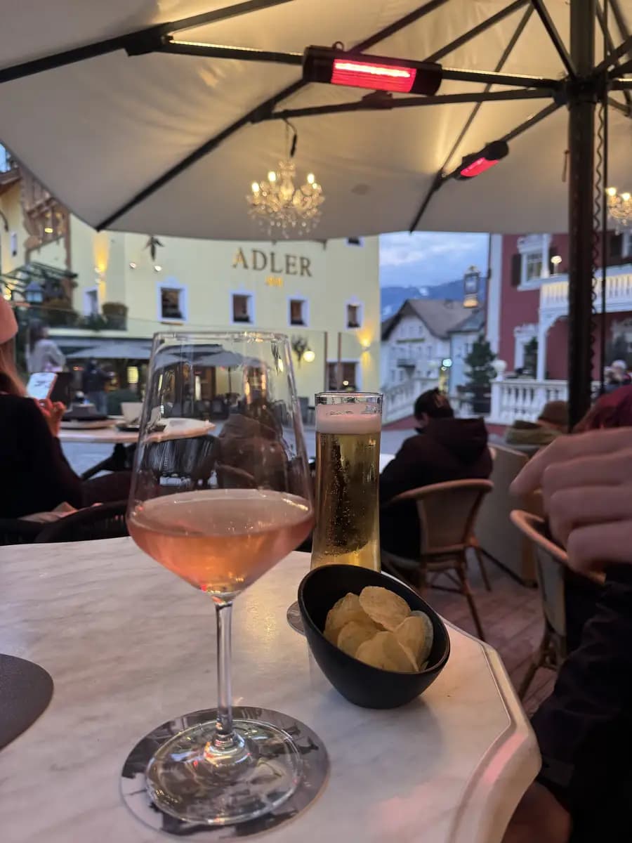 aperitivo in ortisei italy dolomites