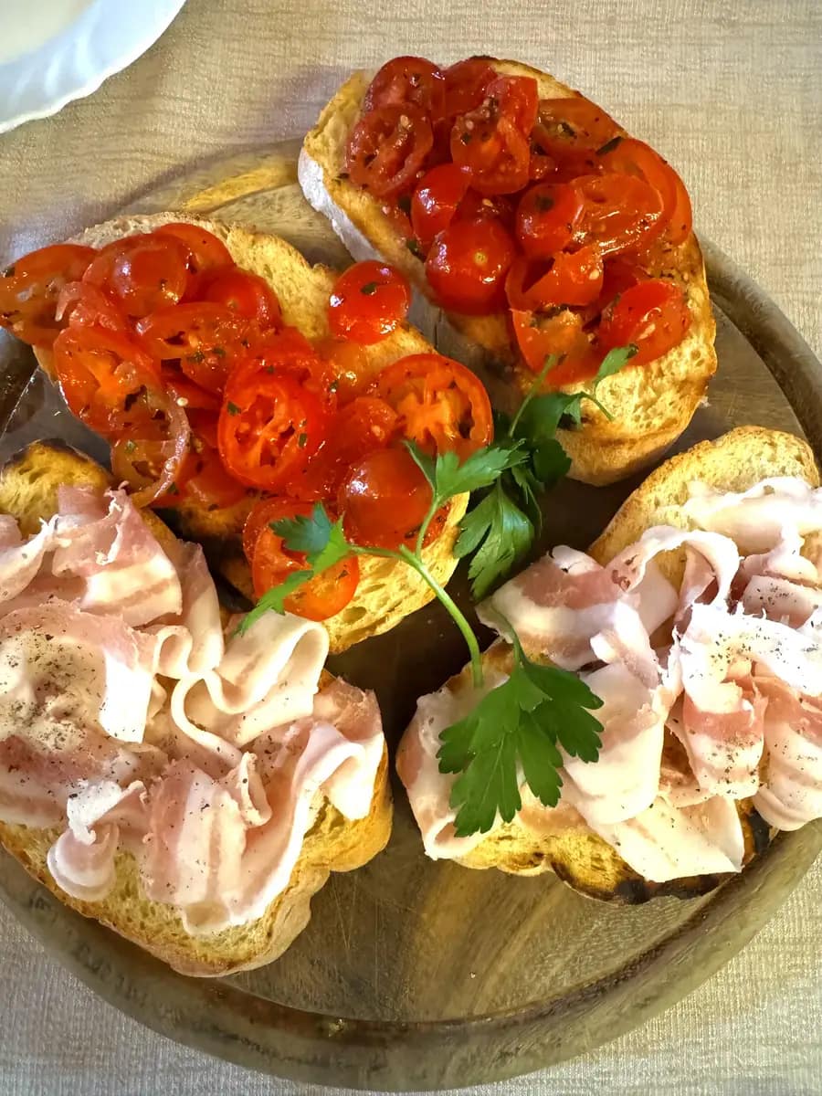 valtellina food morbegno bruschetta ristorante capriccio 