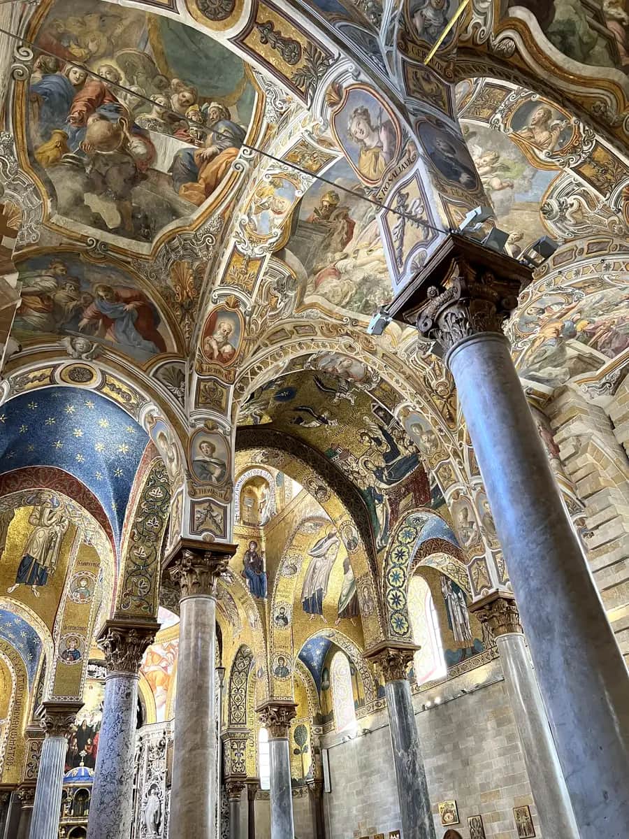 inside the painting, mosaic colour palermo