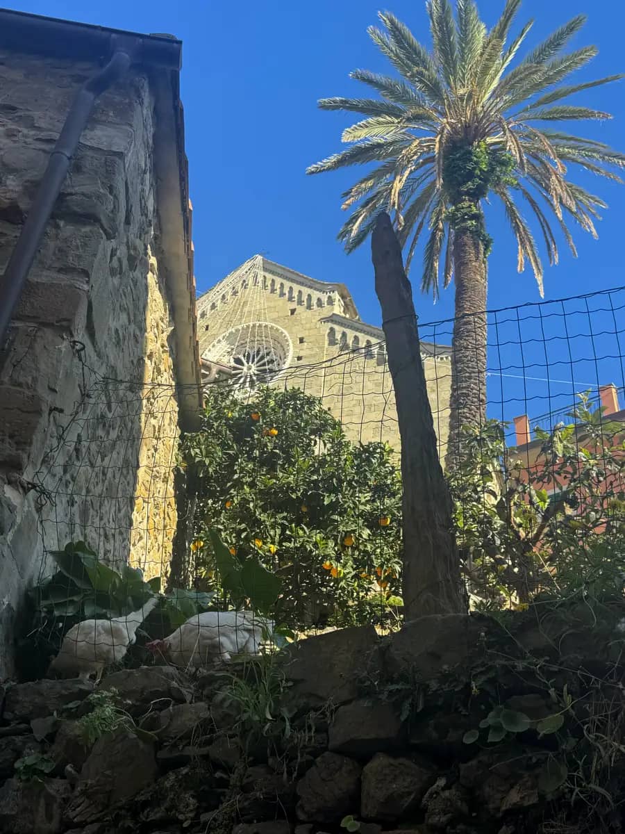 corniglia church cinque terre italy