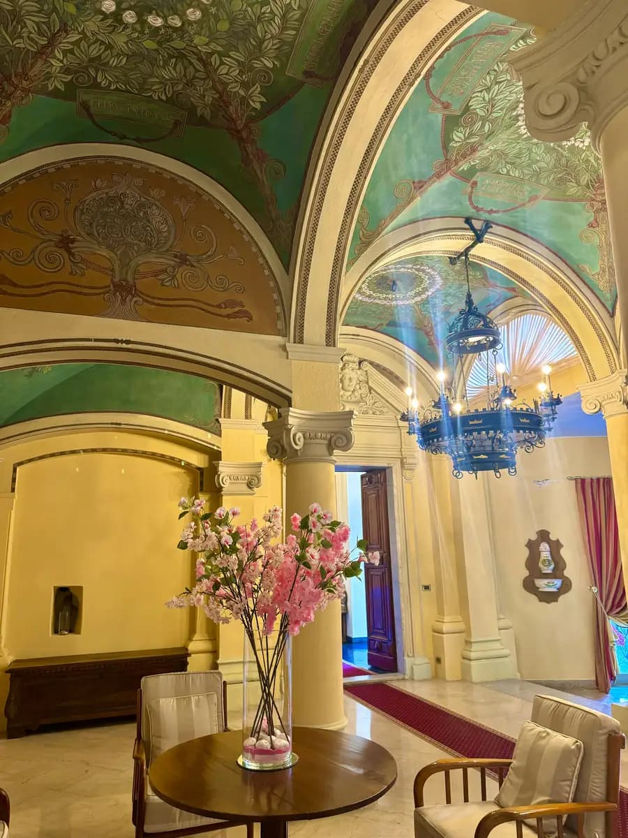 interior of grand hotel villa balbi