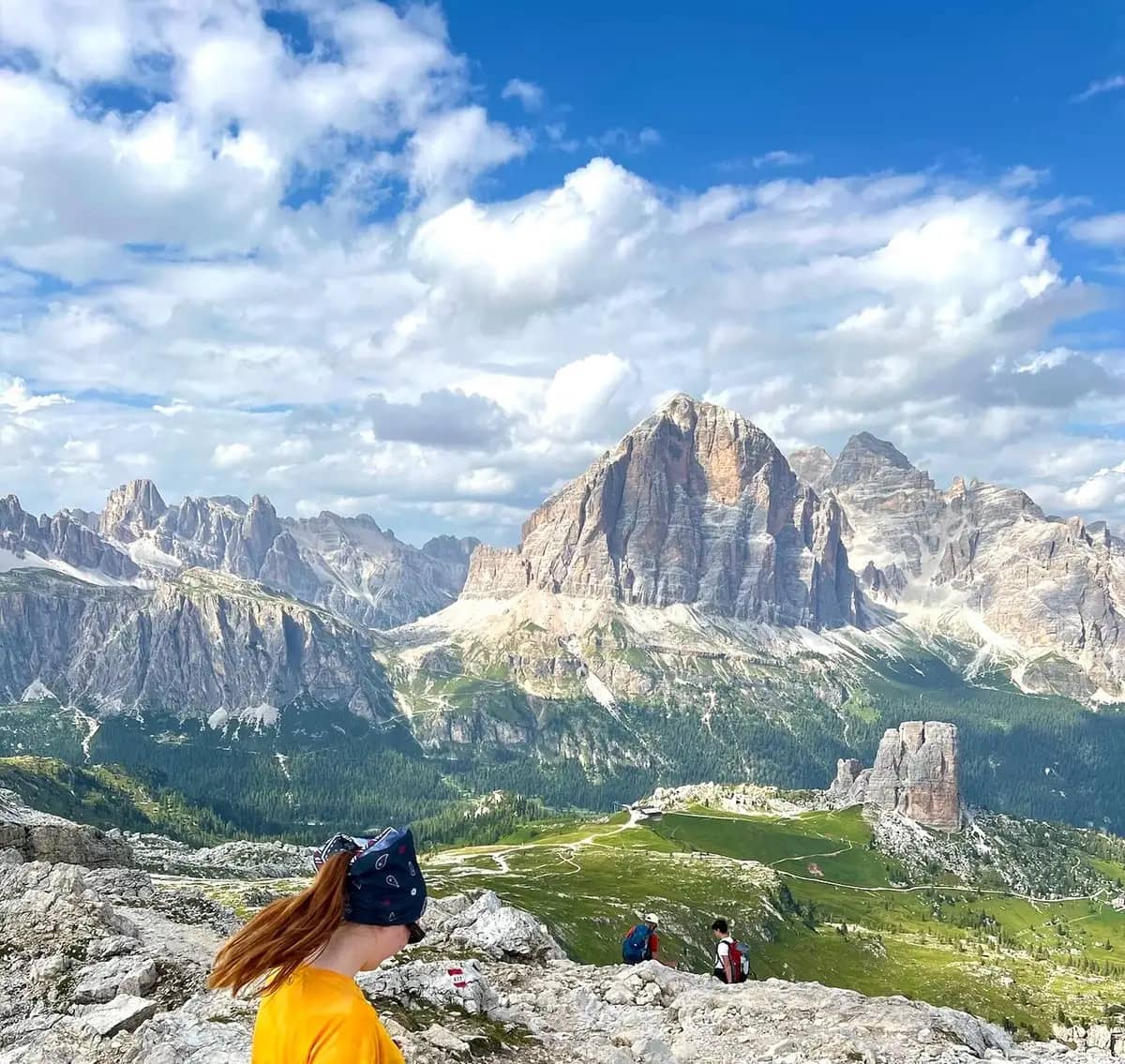 hiking in the dolomites italy cinque torri summer