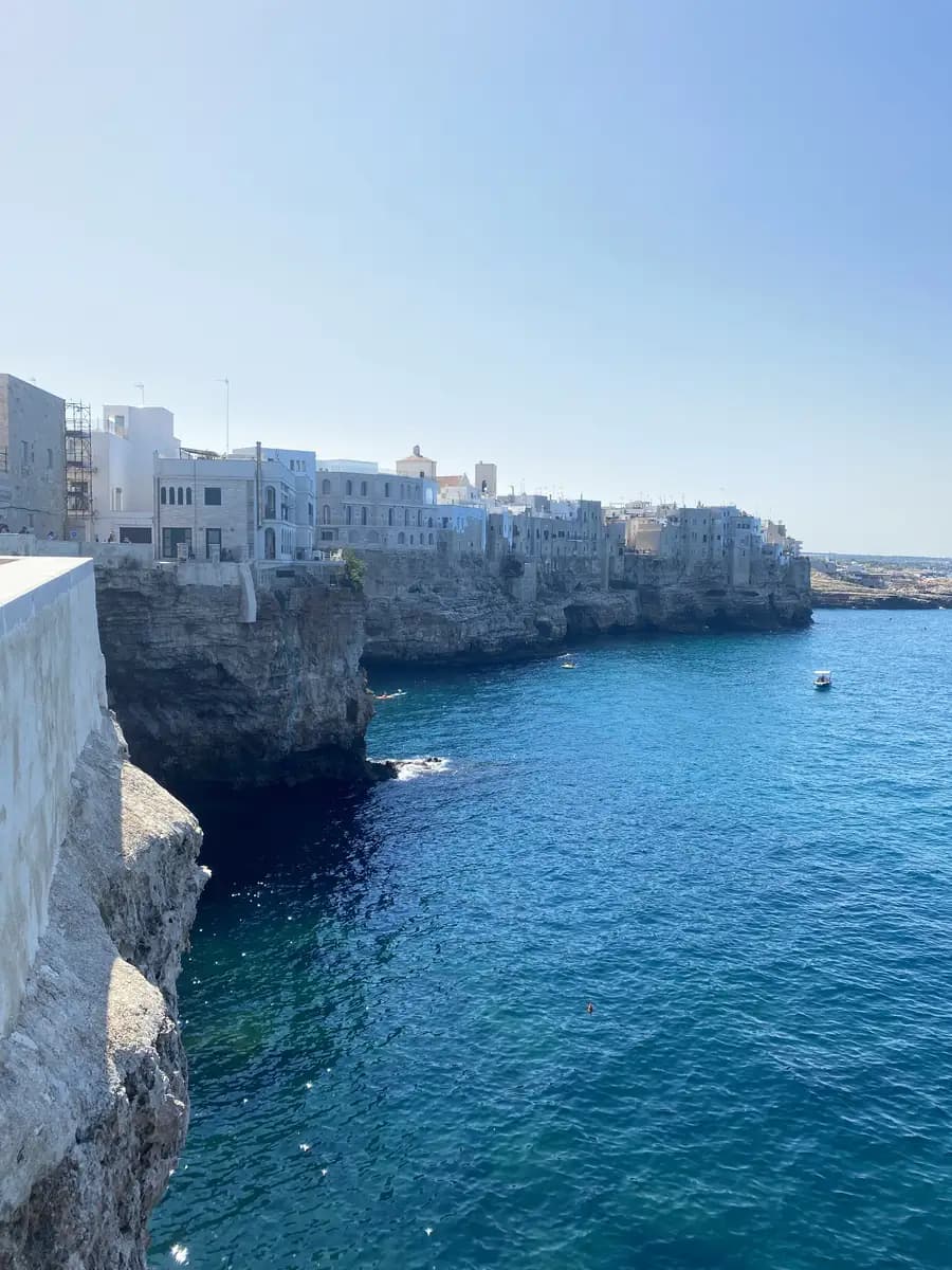 polignano a mare coastline south italy