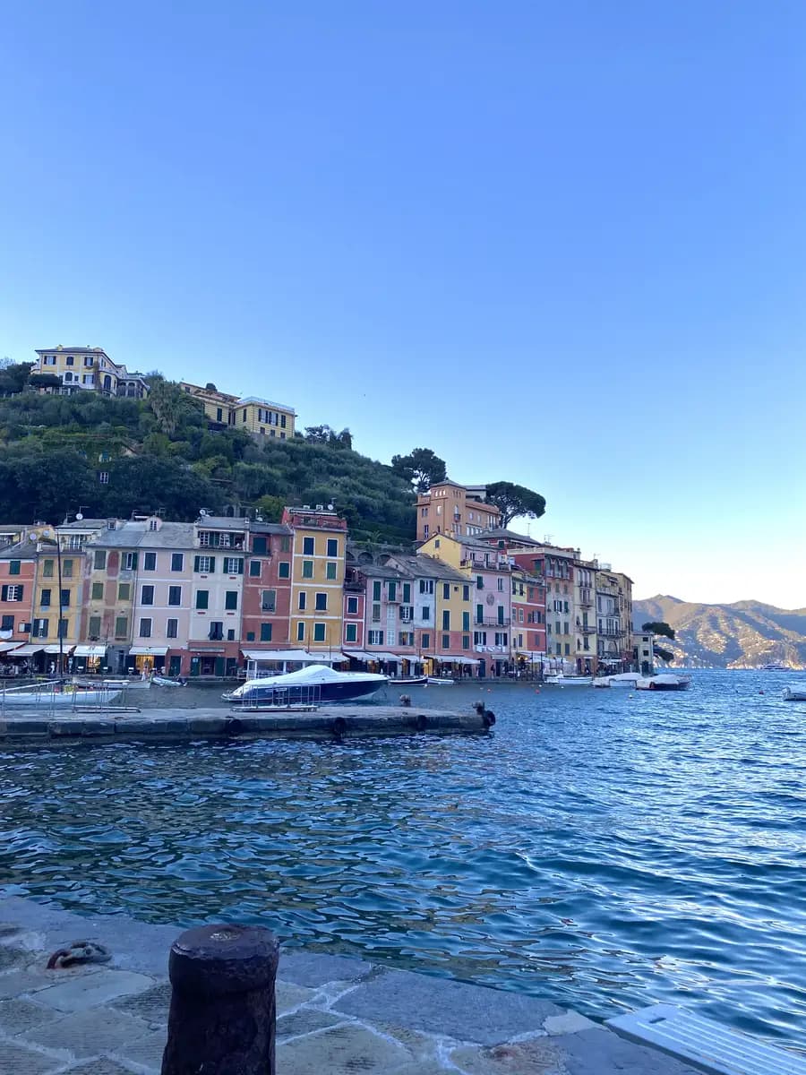 the colourful harbour of portofino liguria italy