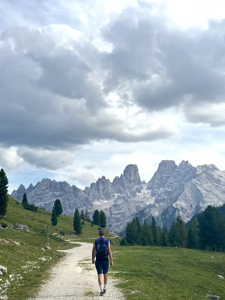 magnificent high-mountain plateau nestled between the jagged jaws of the Italian Dolomites