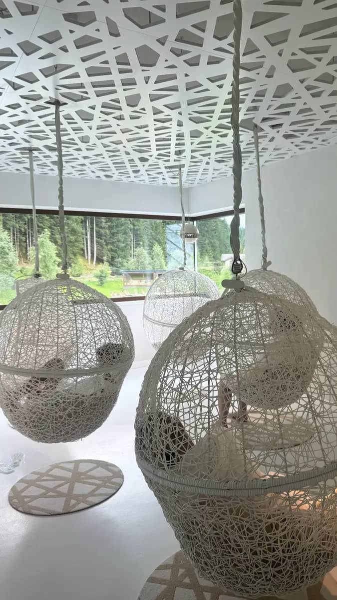 indoor swing at the qc terme dolomites