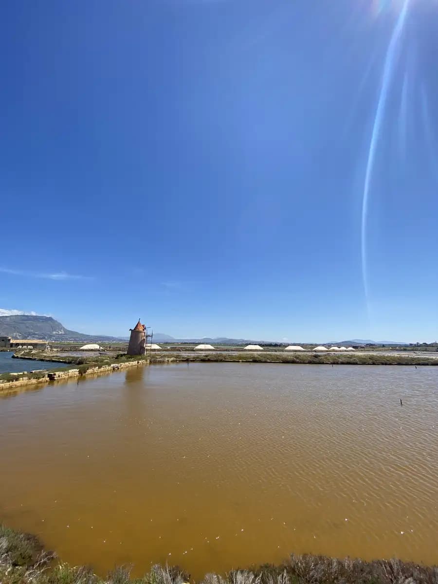 at look at how they harvest the salt in trapani sicily