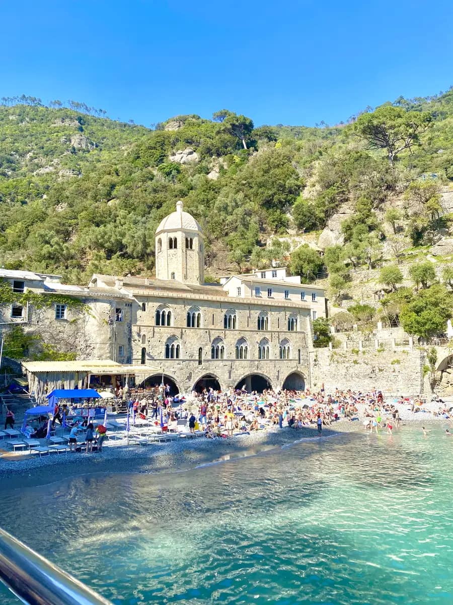 san fruttuoso bay view we got there by boat