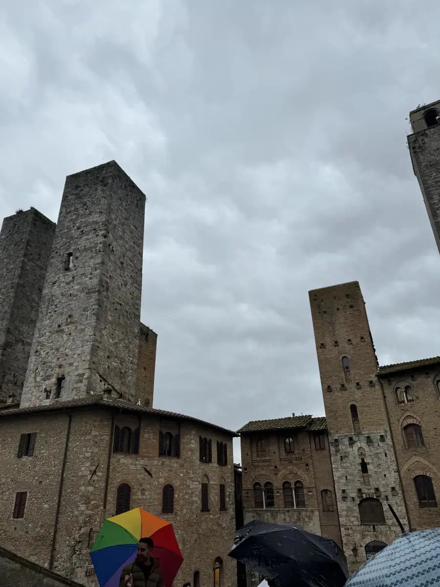 san gimignano tuscany towers view