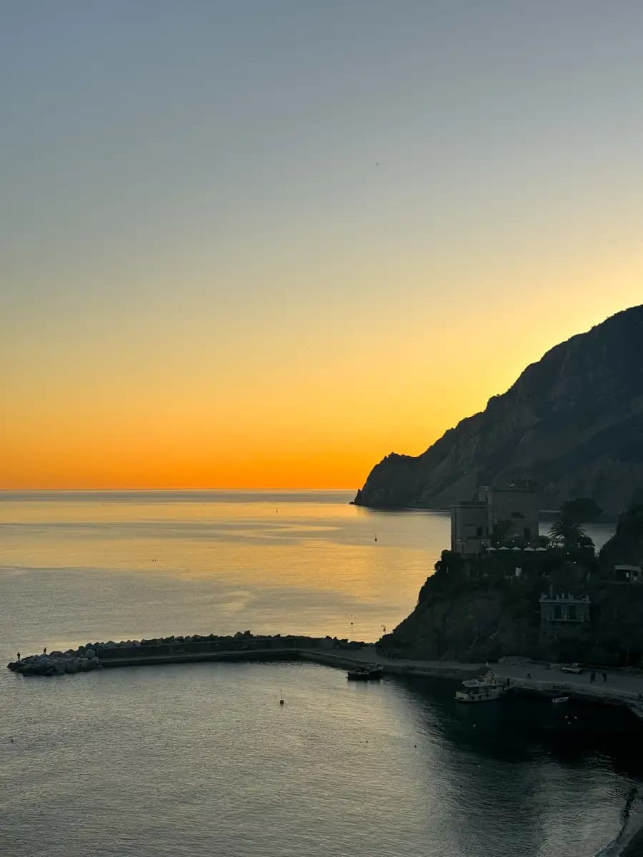 sunset in monterosso al mare cinque terre