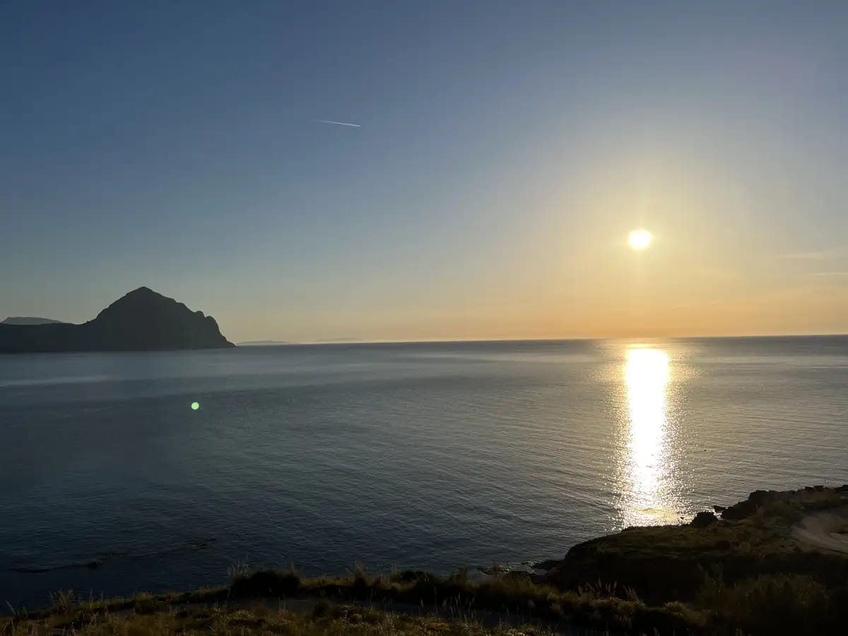 hidden gem view point of the sunset outside of san vito lo capo
